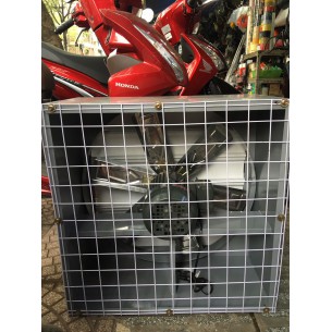 quạt hút công nghiệp vuông 60cm có lá che mưa  , motor khía 370w, 220v-380v,